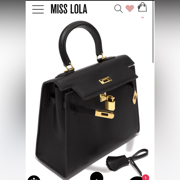 Miss Lola top handle bag with strap - Picture 3 of 13